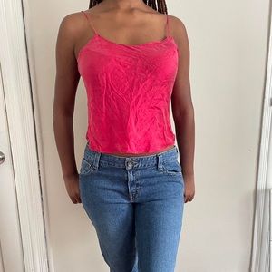 Y2k Victoria Secret silk top